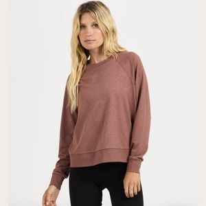 Vuori Halo Long Sleeve Crew - Terracotta Heather